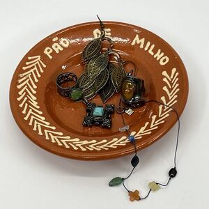 Pao De Milno Portuguese Cornbread Decorative Trinket Dish Catchall Tray